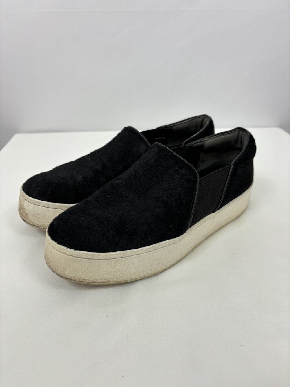 Vince Berlin Ponyhair Slip On Sneakers Black 8 38 Flatform Platform Fur